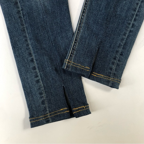 Rag & Bone High Rise Skinny Jeans Sz 26 Medium Sloane Wash Denim Ankle Split Hem - Picture 7 of 9